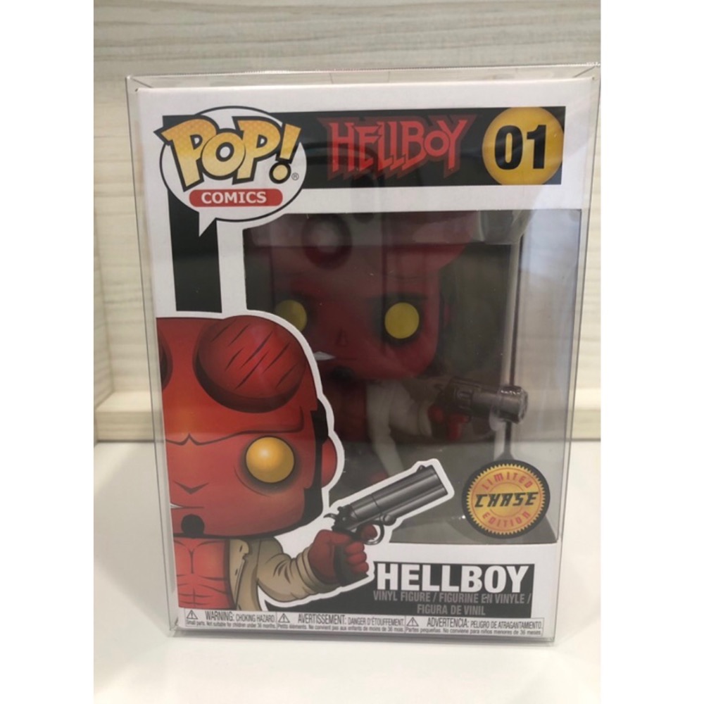正版 現貨 稀有 老物Funko pop #01 地獄怪客 chase 全新送保護殼-細節圖2