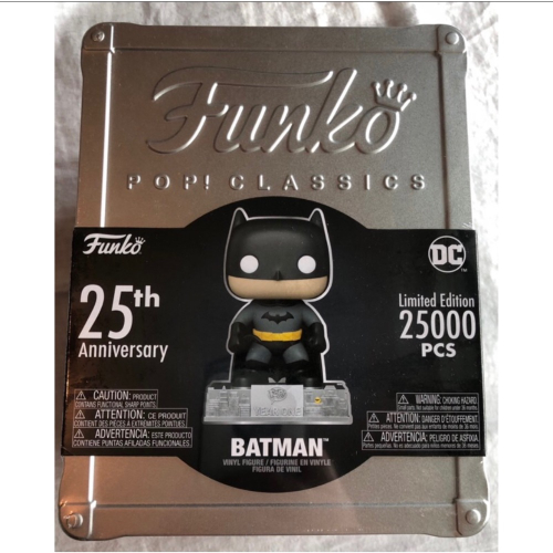 正版 Funko pop 蝙蝠俠 25週年 紀念版 限量 鐵盒25000pcs 全新