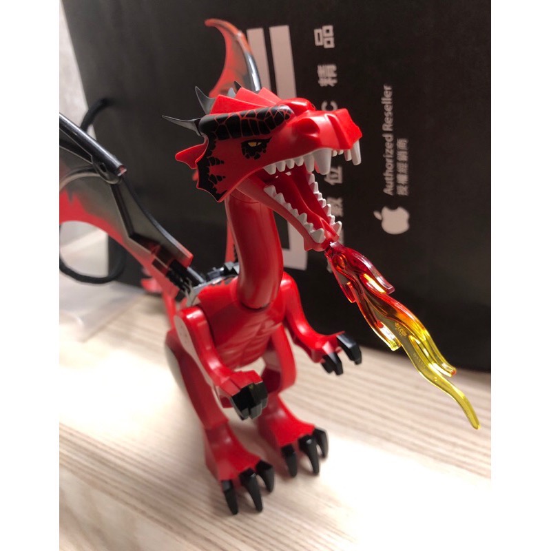 正版 現貨 Lego 樂高 絕版 噴火龍之山 七龍山70403 紅色飛龍 近全新組裝 夾鏈袋裝-細節圖2