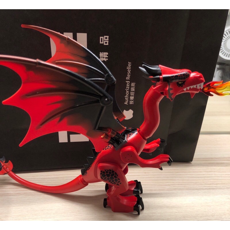 正版 現貨 Lego 樂高 絕版 噴火龍之山 七龍山70403 紅色飛龍 近全新組裝 夾鏈袋裝-細節圖3