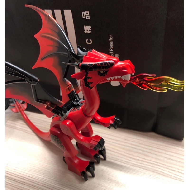 正版 現貨 Lego 樂高 絕版 噴火龍之山 七龍山70403 紅色飛龍 近全新組裝 夾鏈袋裝-細節圖4