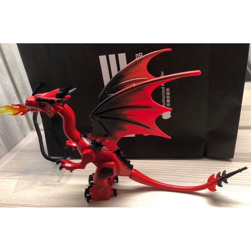 正版 現貨 Lego 樂高 絕版 噴火龍之山 七龍山70403 紅色飛龍 近全新組裝 夾鏈袋裝-細節圖6