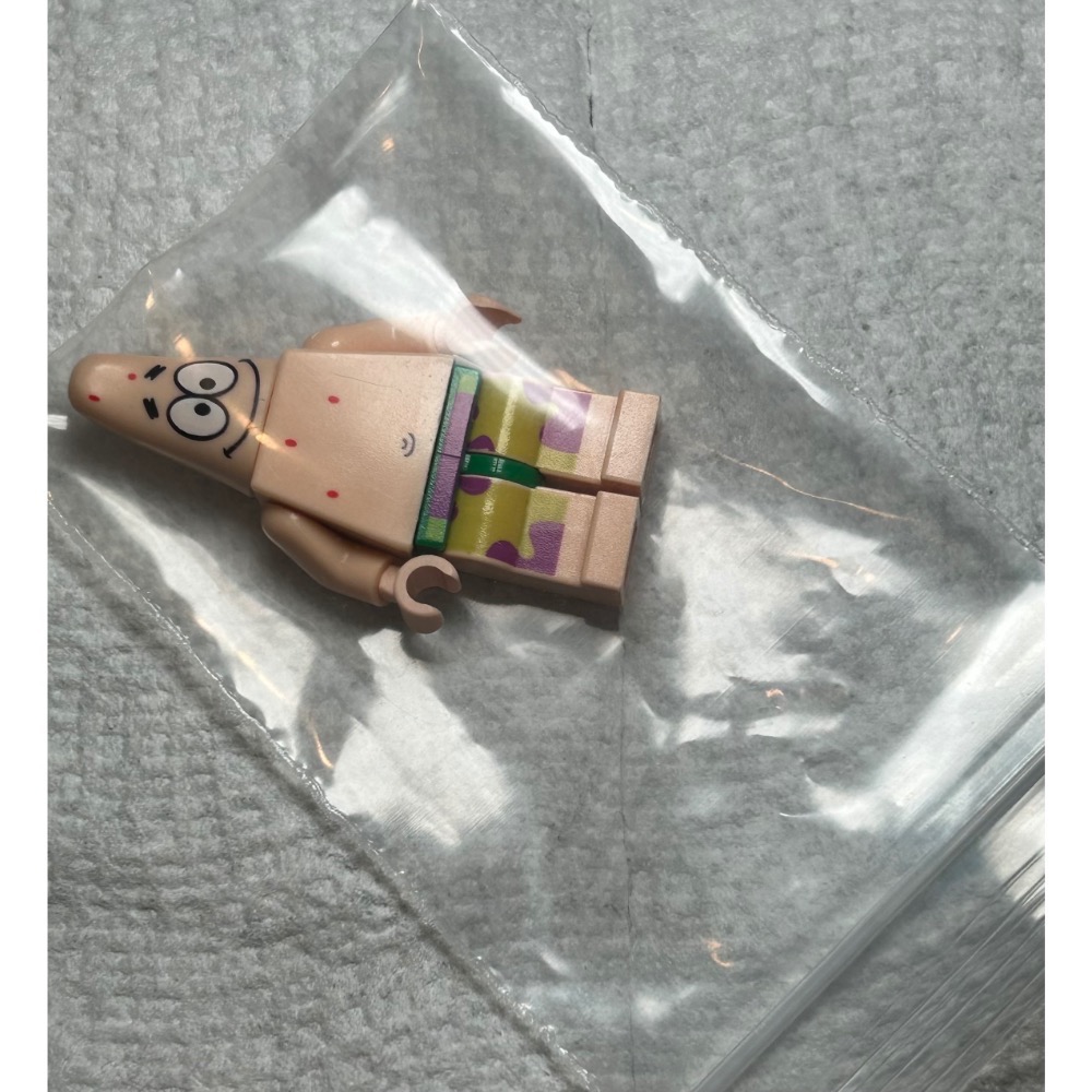 正版 Lego 樂高 海綿寶寶系列 3834 3830 bob002 派大星 二手身體有小划痕 如圖所示 夾鏈袋收藏-細節圖10