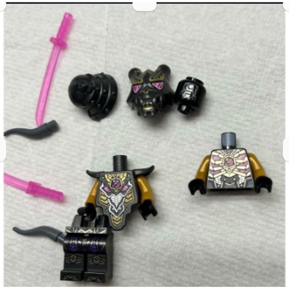 正版 Lego 樂高 71774 71771 全新 Njo766 水晶國王 四手 含2武器 如圖所示 夾鏈袋裝-細節圖3