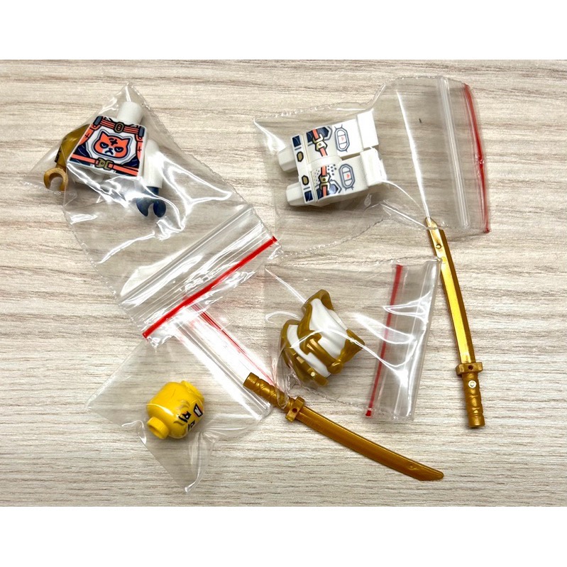 正版 Lego 樂高 ninjago 71824 71834 njo919 索拉 全新 含雙刀 如圖所示 夾鏈袋裝-細節圖4