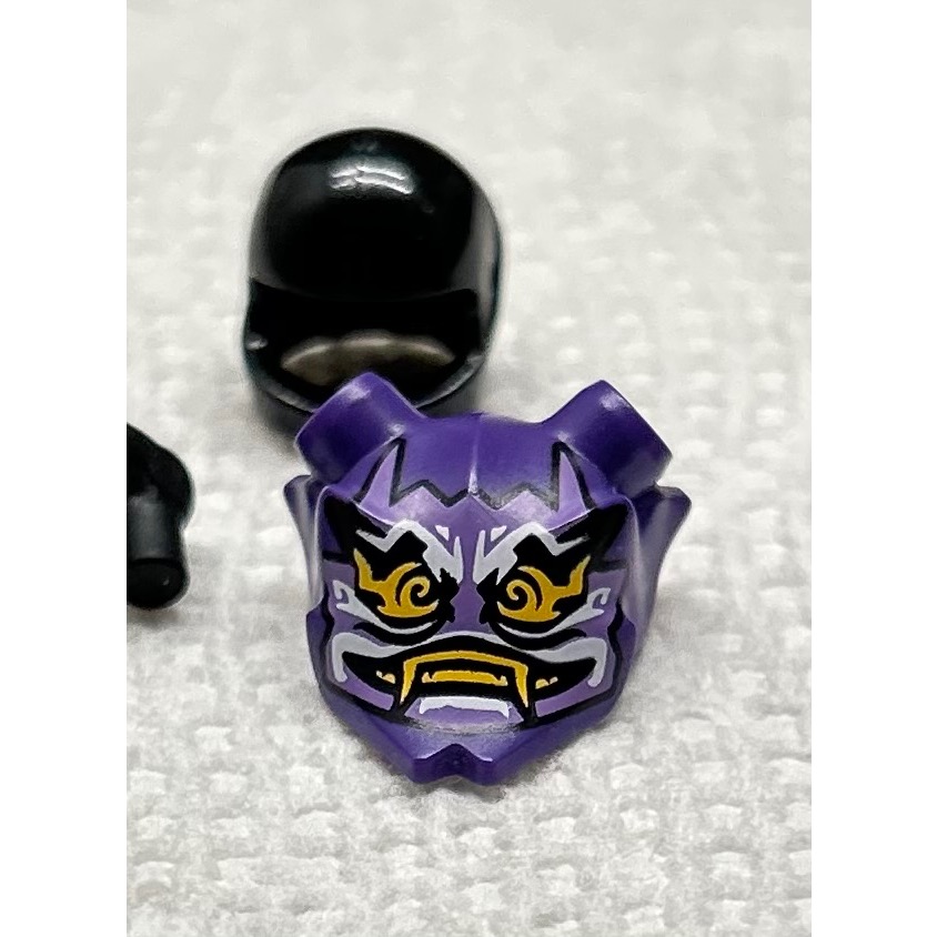 正版 Lego 樂高 70641 紫面具 近全新 35636pb01 附黑色頭髮及安全帽 如圖所示 夾鏈袋裝-細節圖5