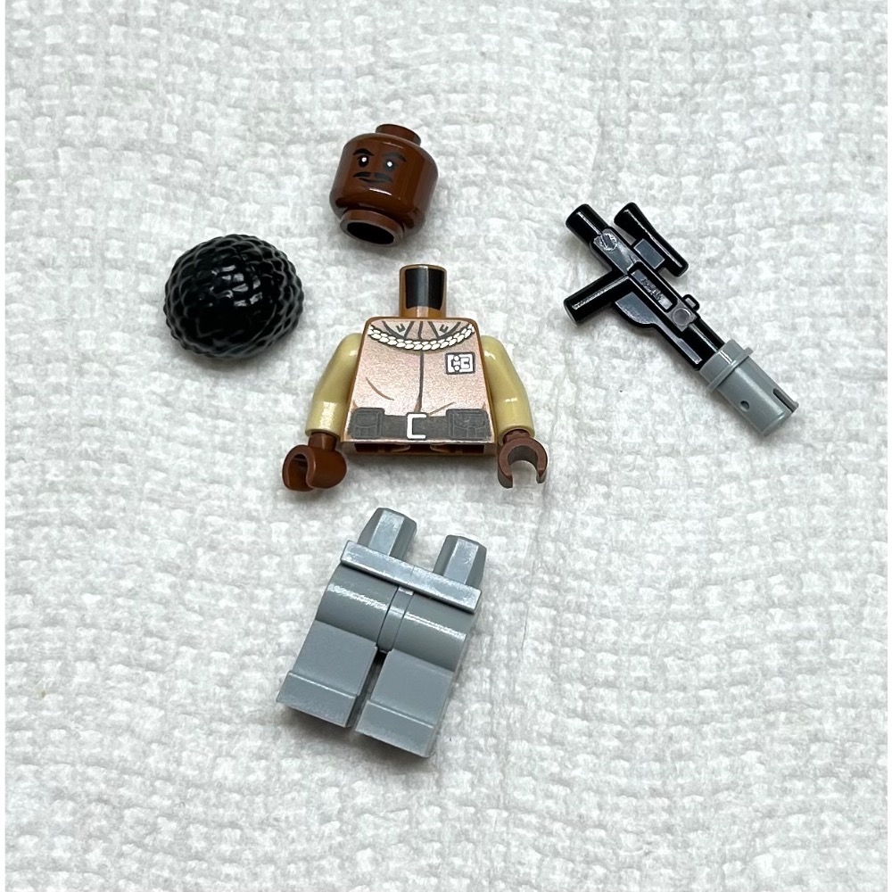 正版 lego 樂高 75175 全新拆出未組 獨佔人偶 sw0818 藍多 將軍 如圖所示 夾鏈袋裝-細節圖5