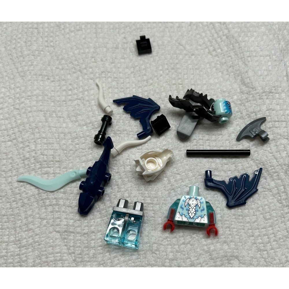 正版 Lego 樂高 71845 旋風忍者系列 幽冥龍族 領袖 提爾 Tyr 全新 附武器 如圖所示 夾鏈袋裝-細節圖2