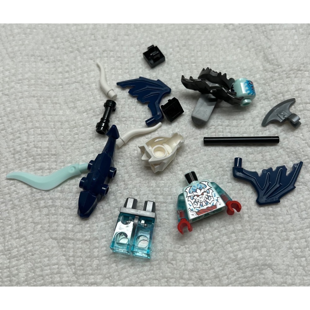 正版 Lego 樂高 71845 旋風忍者系列 幽冥龍族 領袖 提爾 Tyr 全新 附武器 如圖所示 夾鏈袋裝-細節圖3