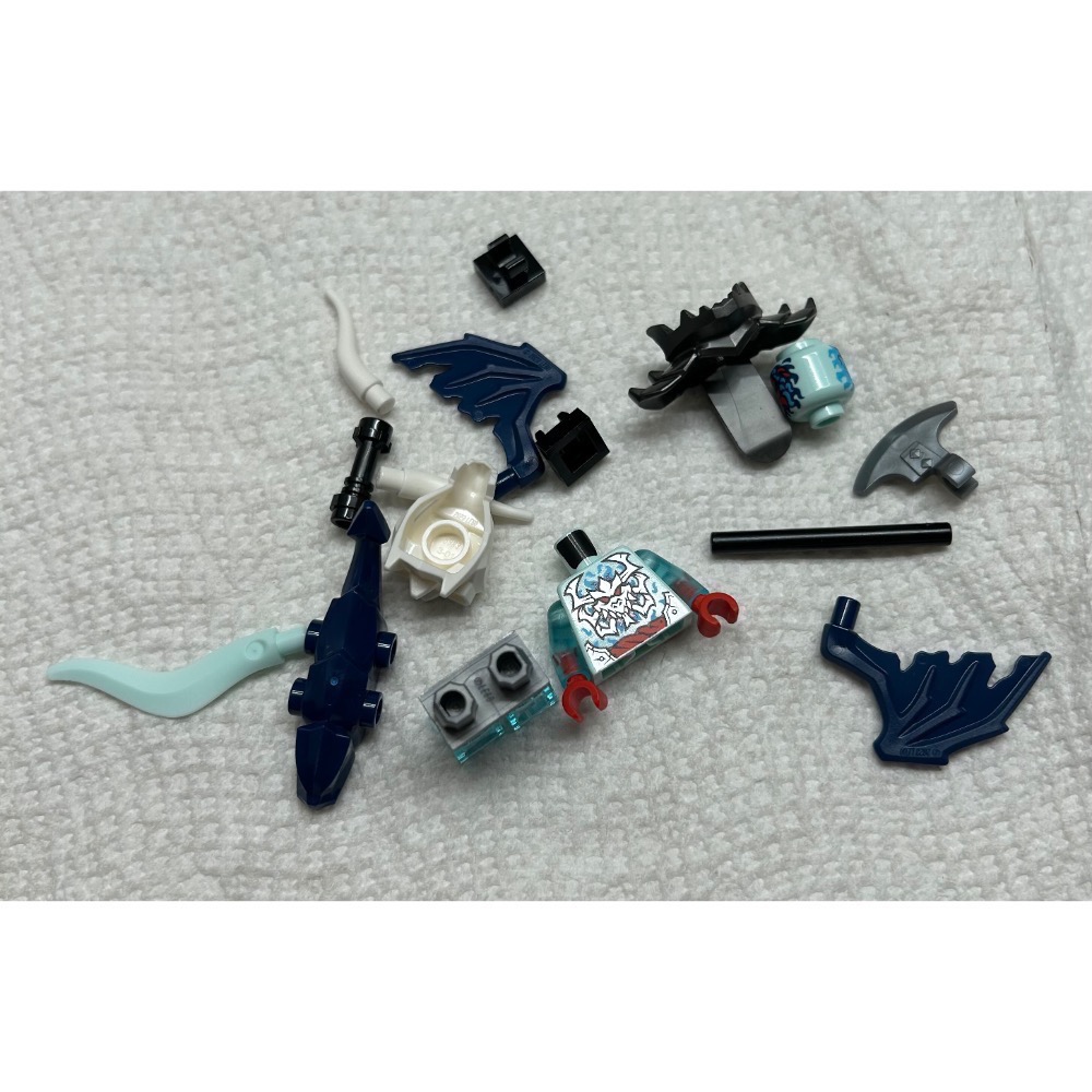 正版 Lego 樂高 71845 旋風忍者系列 幽冥龍族 領袖 提爾 Tyr 全新 附武器 如圖所示 夾鏈袋裝-細節圖4