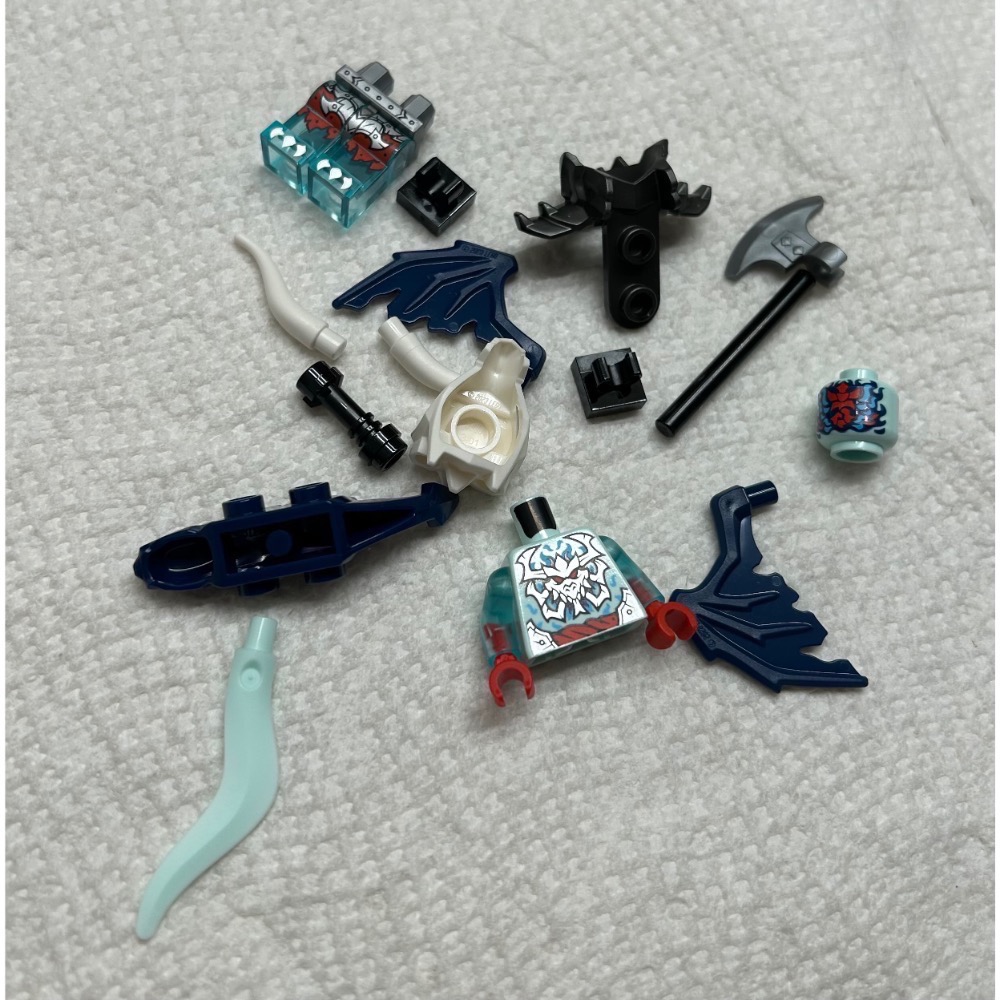 正版 Lego 樂高 71845 旋風忍者系列 幽冥龍族 領袖 提爾 Tyr 全新 附武器 如圖所示 夾鏈袋裝-細節圖6