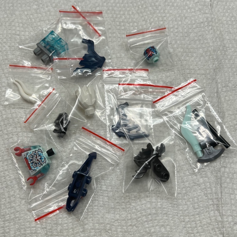 正版 Lego 樂高 71845 旋風忍者系列 幽冥龍族 領袖 提爾 Tyr 全新 附武器 如圖所示 夾鏈袋裝-細節圖8
