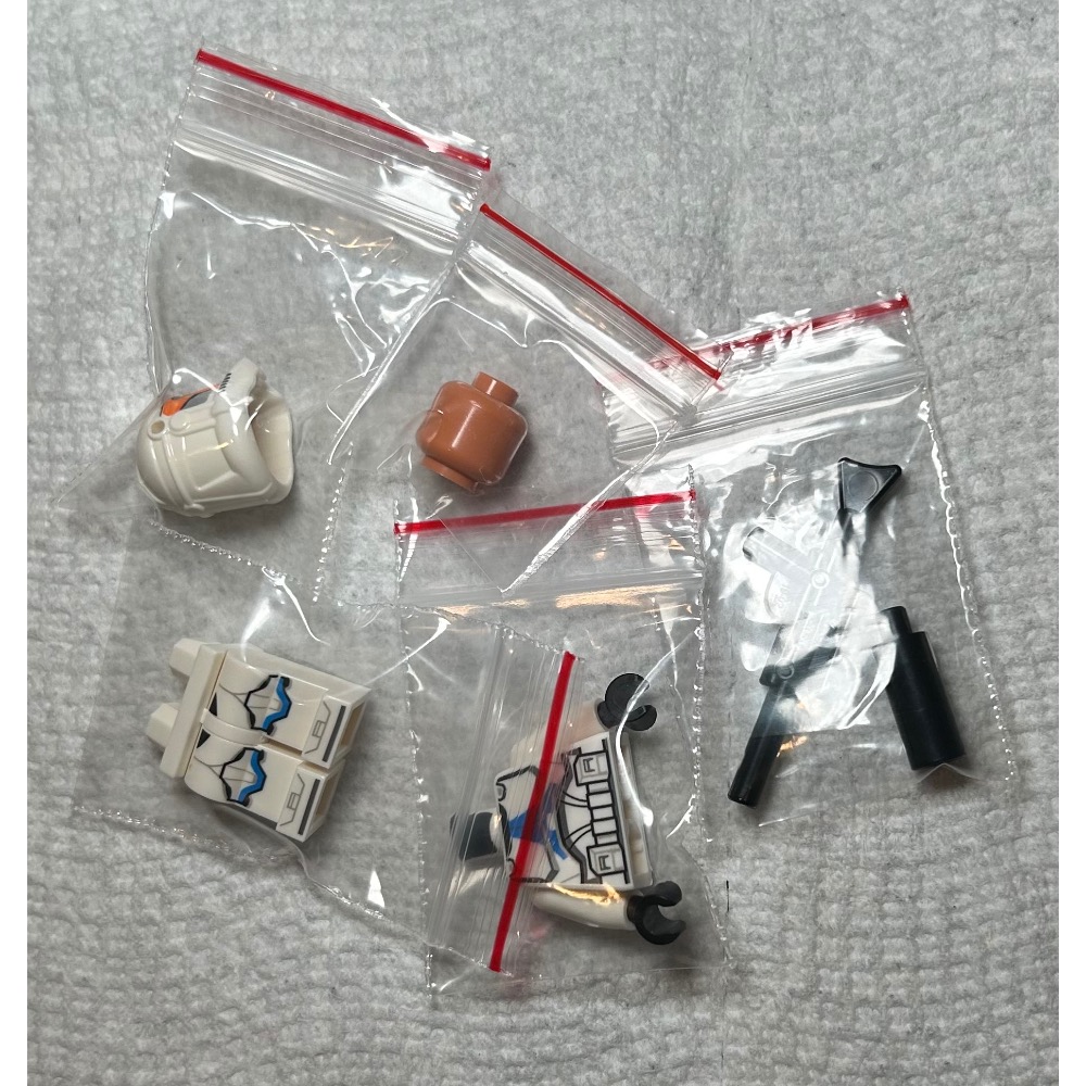 正版 Lego 樂高 75359 75449 全新 sw1278 附長槍武器 克隆人士兵 501軍團 如圖所示 夾鏈袋裝-細節圖7