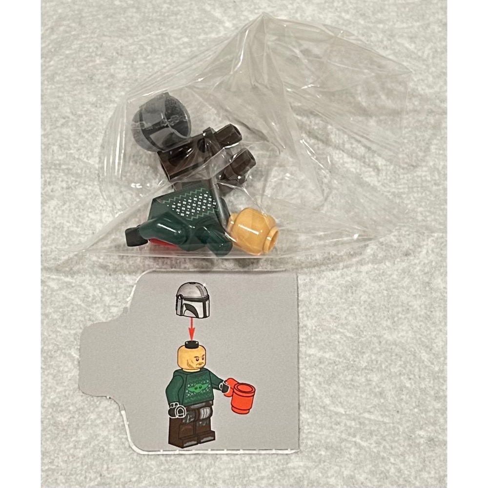 正版 Lego 樂高 2026年聖誕節倒數日曆 75456 節慶毛衣曼達洛人 1號 全新原封袋 如圖所示 夾鏈袋裝-細節圖2