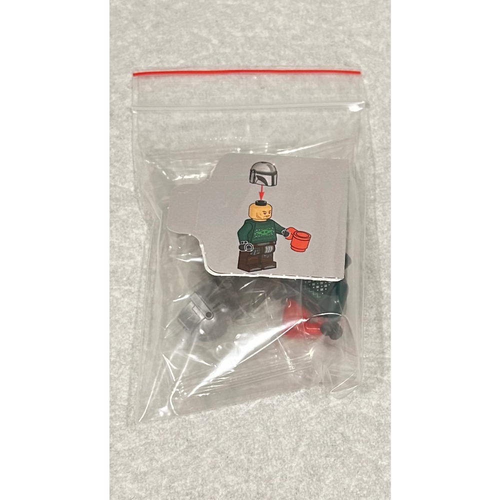 正版 Lego 樂高 2026年聖誕節倒數日曆 75456 節慶毛衣曼達洛人 1號 全新原封袋 如圖所示 夾鏈袋裝-細節圖4