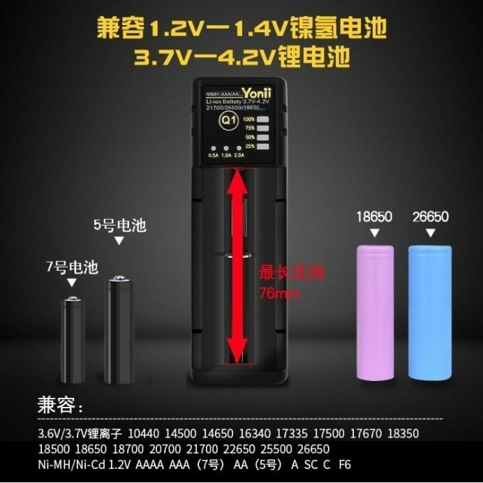 Q1 Q2plus Q4 USB TYPE-C 智能快速電池充電器 可充 26650 21700 18650 鎳氫電池-細節圖2