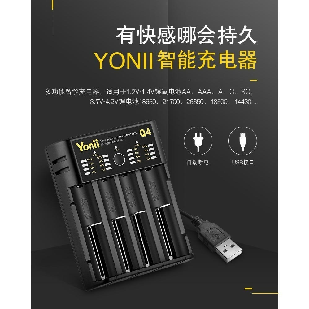 Q1 Q2plus Q4 USB TYPE-C 智能快速電池充電器 可充 26650 21700 18650 鎳氫電池-細節圖4