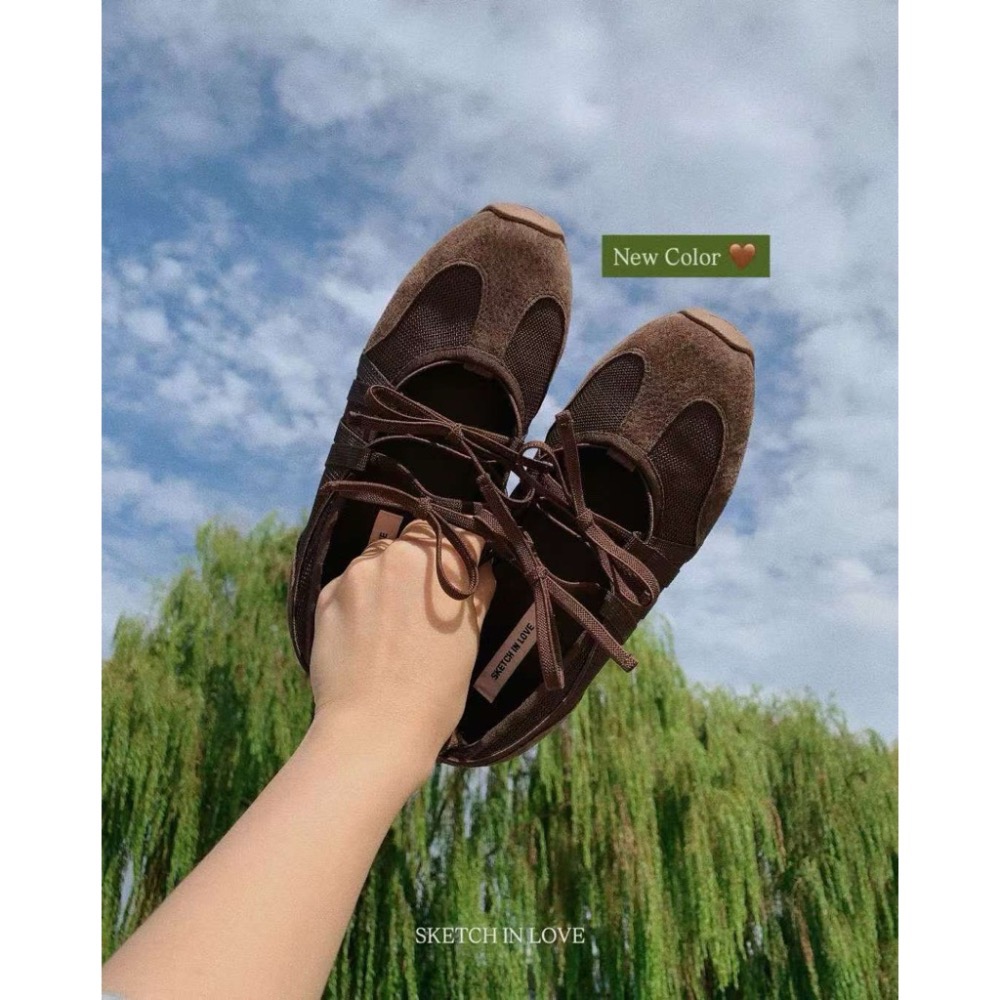 // HANLISHA🇰🇷韓國代購 // 東大門代購 [現貨當日寄]+預購 韓國網紅熱銷款 真皮蝴蝶結增高芭蕾運動鞋-細節圖8