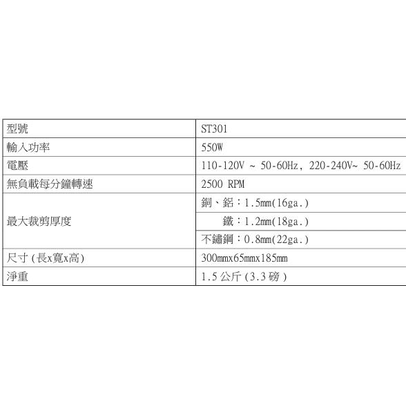 【AGP】 實體店 ST 301 電動鐵板剪 鐵板剪-細節圖5