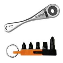 【Panrico 百利世】6件式2分72齒短柄迷你棘輪起子扳手組 2分起子頭迷你棘輪扳手組 適狹窄空間使用 台灣製造-細節圖2