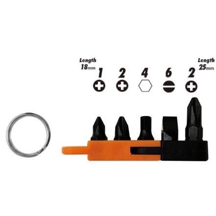 【Panrico 百利世】6件式2分72齒短柄迷你棘輪起子扳手組 2分起子頭迷你棘輪扳手組 適狹窄空間使用 台灣製造-細節圖4