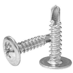 十字圓頭華司自攻螺絲 #8x1-1/2＂大扁華司頭鑽尾螺絲 自攻牙螺絲 拖拉司頭粗牙 自鑽螺絲 自攻牙鑽尾螺絲500PC-細節圖2