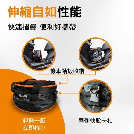 【Panrico 百利世】高磅耐磨可折疊圓筒工具袋 M號伸縮圓筒彈簧收納袋 萬用袋 置物袋 工作袋 工具包 工具箱-細節圖4