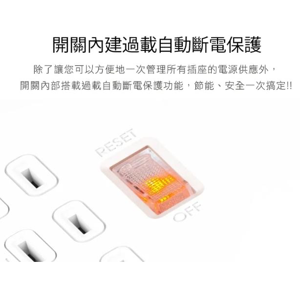 iPlus+ 保護傘 迷你型輪座式延長線 PU-6131 21尺-細節圖4