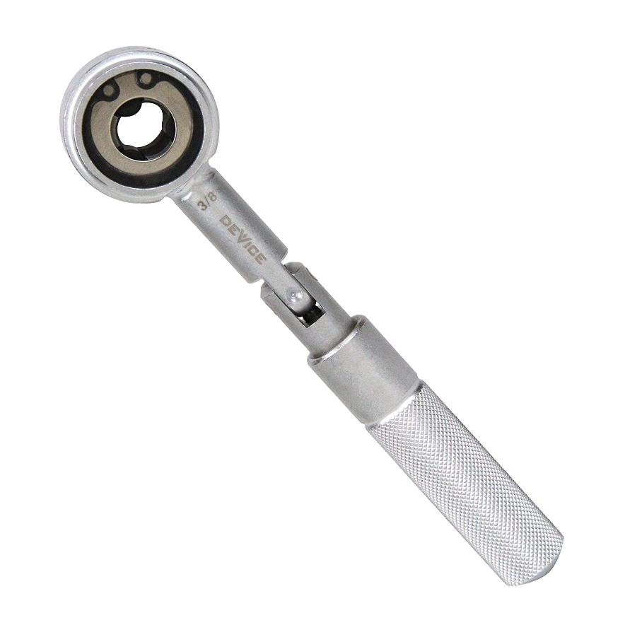 日本SK11 3分牙條扳手 3/8＂可彎曲 螺絲螺桿鎖緊 冷氣空調、消防配管作業 牙條板手DVC-03ZN-細節圖2