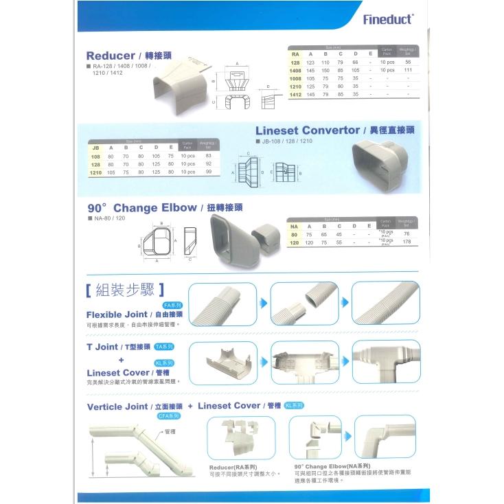 Fineduct嘉城 現貨 CA-80 直角彎 轉角彎 L彎頭 銅管飾管 管槽 銅管美飾管 管槽配件 修飾 防曬 抗UV-細節圖4