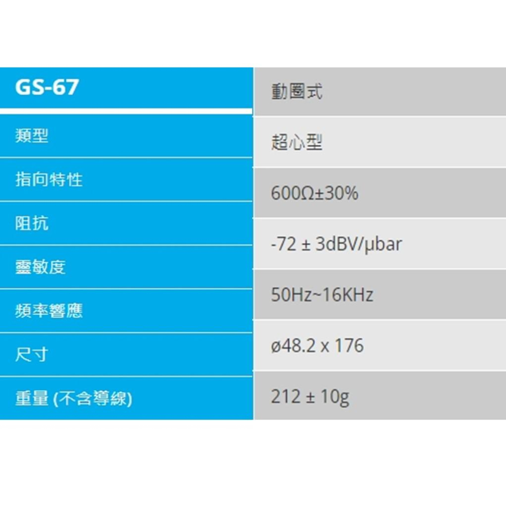 現貨【CAROL】GS-67銀灰色 卡拉OK麥克風KTV 演講 動圈式麥克風-細節圖2