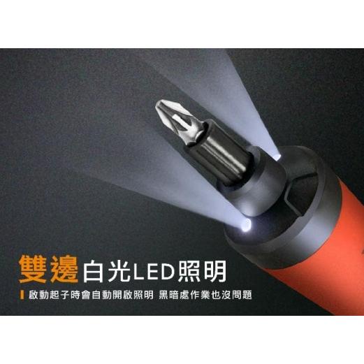 【Panrico 百利世】3.6V鋰電起子機組 Type C充電款電動螺絲起子機含起子頭組 輕便螺絲起子-細節圖6