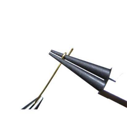 【含稅台灣現貨】全新日本平輸原裝進口 KEIBA 圓鉗 錐形鉗 線取鉗 正向尖嘴扣環鉗 C型環 圓型鉗 捲圓線-細節圖2