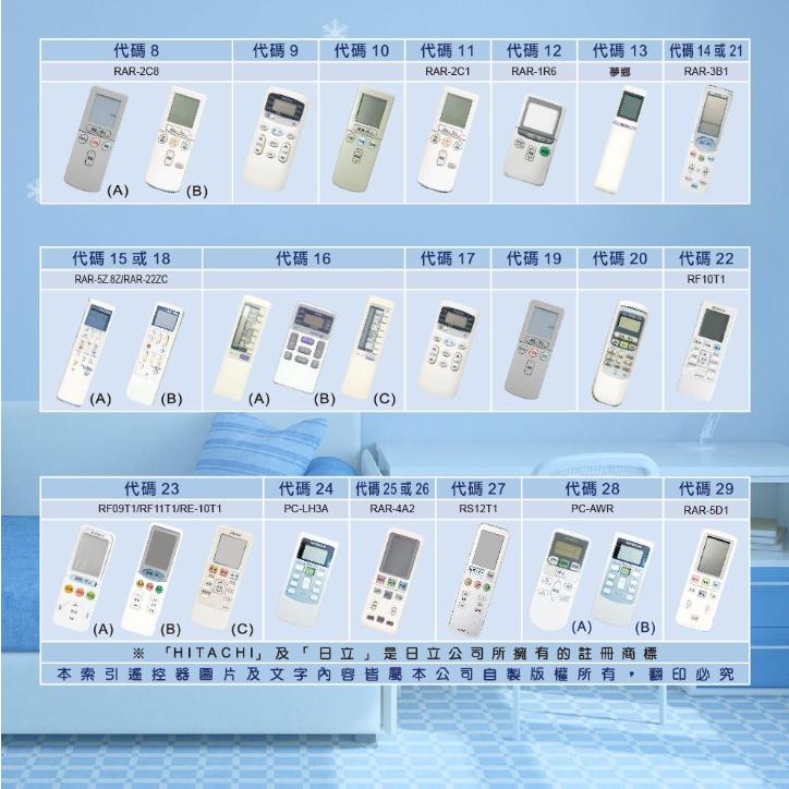 AR-11T3 日立冷氣遙控 全機種適用 新款外型-細節圖3