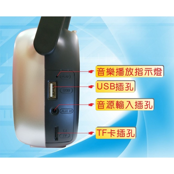 現貨 史密斯 手提數位多媒體收音機支援TF/USB音樂《A-502紅》自動搜尋頻道併記憶可記憶20CH全新原廠-細節圖4