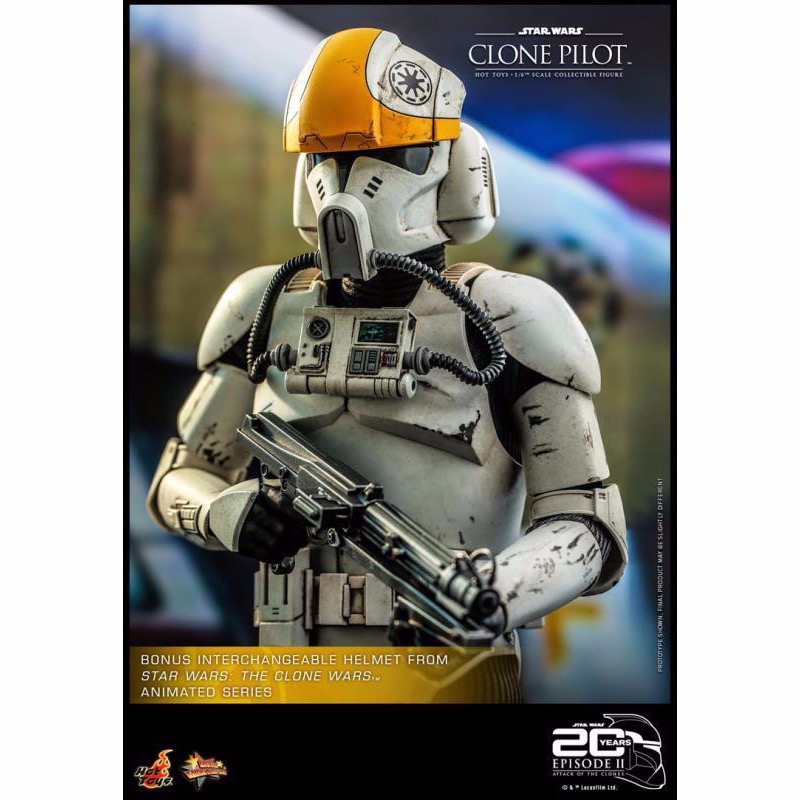 Hot Toys MMS648 星際大戰 20週年紀念款 複製人飛行員 Clone Pilot 1/6  代理版 全新-細節圖3