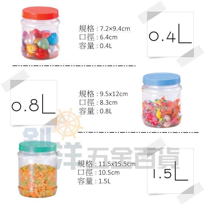 透明醃漬罐 醬菜瓶 梅子罐 透明塑膠罐 塑膠空罐 儲物罐 零食罐 MIT 梅子罐/大中小 收納罐 萬用罐-細節圖5