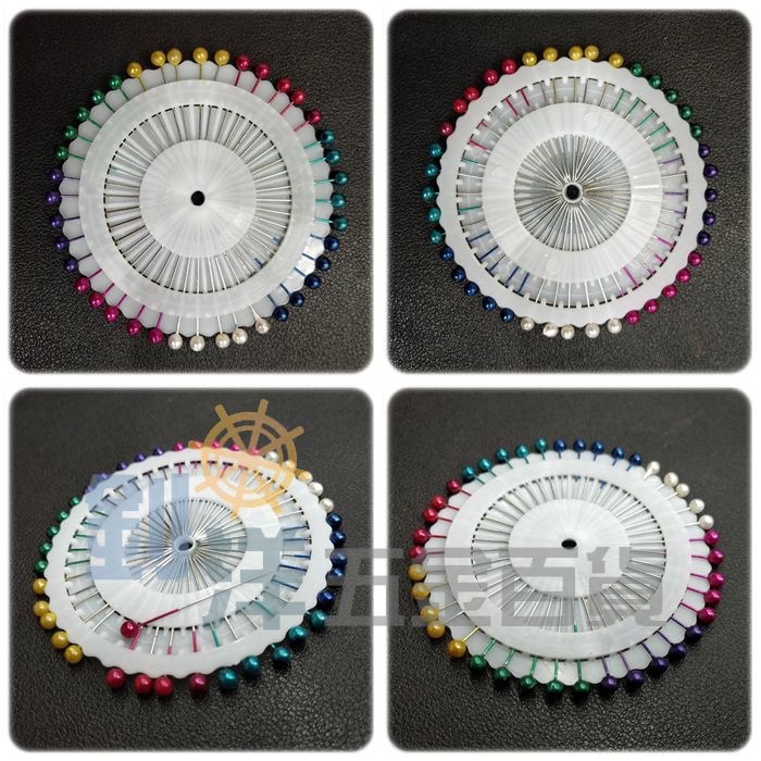 珠光針盤 珍珠大頭針 珠針 圓頭珠針 縫紉定位針-細節圖3