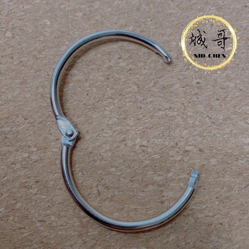 （樂麥）活頁圈 電鍍鐵 卡圈 卡扣 窗簾環 開口圈 活動鑰匙圈 活動單圈 金屬圈 卡片圈 書圈 字卡圈-細節圖3