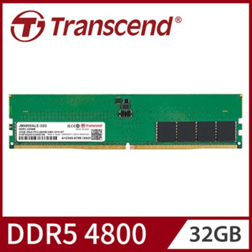 Transcend 創見 JetRam DDR5-4800 32GB 桌上型 JM4800ALE-32G