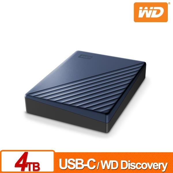 WD My Passport Ultra 4TB(星曜藍) 2.5吋USB-C行動硬碟 WDBFTM0040BBL-細節圖3