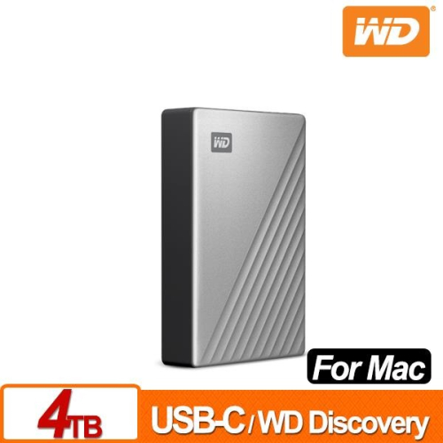 WD My Passport Ultra for Mac 4TB 2.5吋行動硬碟 WDBPMV0040BSL