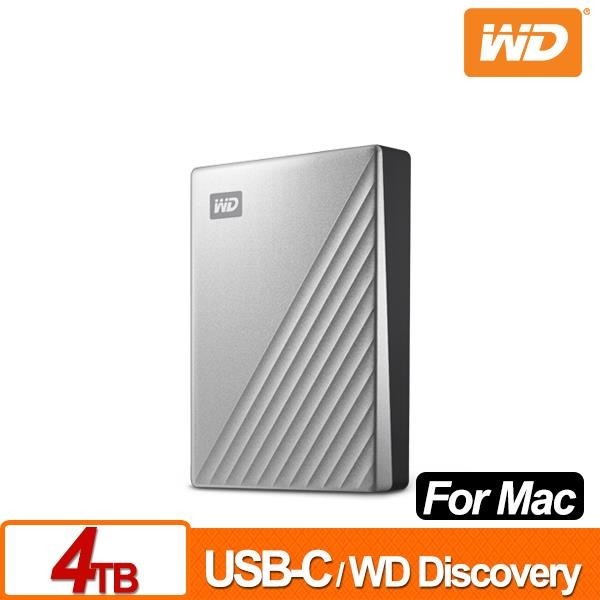 WD My Passport Ultra for Mac 4TB 2.5吋行動硬碟 WDBPMV0040BSL-細節圖2