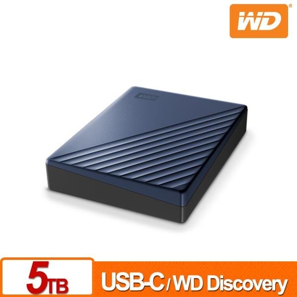 WD My Passport Ultra 5TB(星曜藍) 2.5吋USB-C行動硬碟 WDBFTM0050BBL-細節圖3