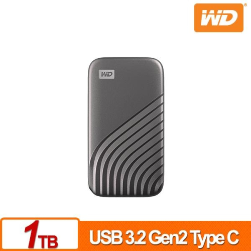 WD My Passport SSD 1TB(灰) 外接式SSD WDBAGF0010BGY