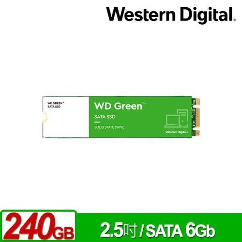 WD 綠標 240GB M.2 2280 SATA SSD WDS240G3G0B