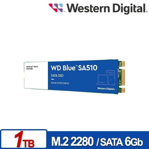 WD 藍標 SA510 1TB M.2 2280 SATA SSD WDS100T3B0B-細節圖2