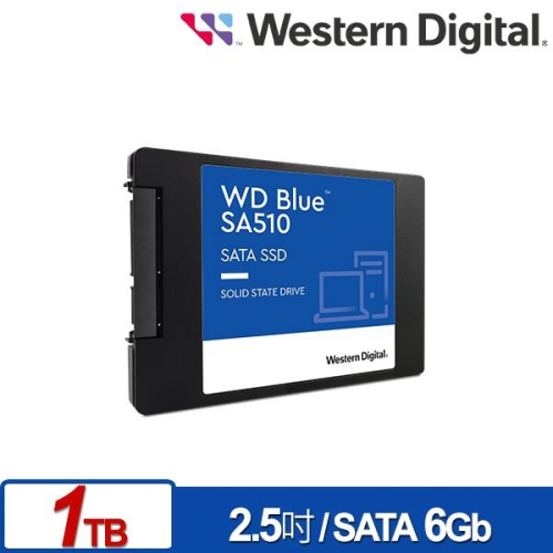 WD 藍標 SA510 1TB 2.5吋SATA SSD WDS100T3B0A