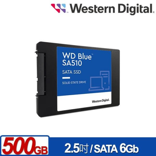 WD 藍標 SA510 500GB 2.5吋SATA SSD WDS500G3B0A