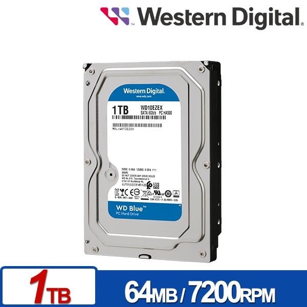 WD 藍標 1TB 3.5吋SATA硬碟 WD10EZEX 內接硬碟-細節圖2